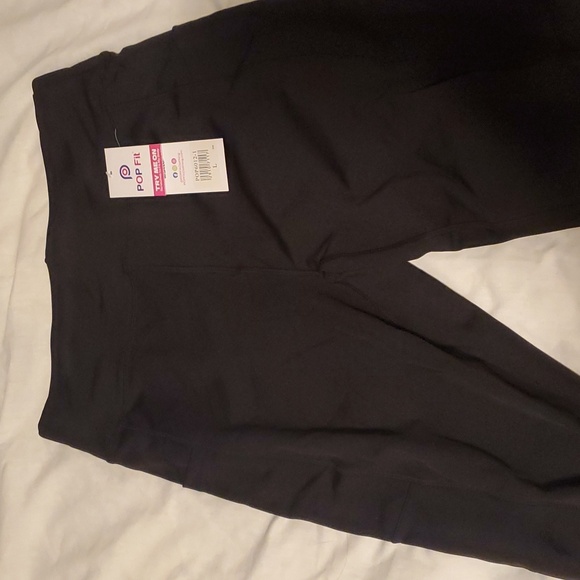 2 Pack POP Fit 1 Regular and 1 Crop Legging in Black Size L NWT - Picture 4 of 10